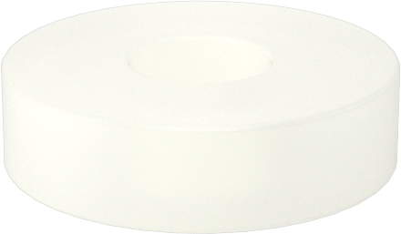 Yüksek Mukavemetli Cam Elyaflı Naylon Pullar, 2 Numaralı Vida Boyutu için, 0.090" İç Çap, 0.250" Dış Çap — 0.090", 0.057" ila 0.067", 0.250"