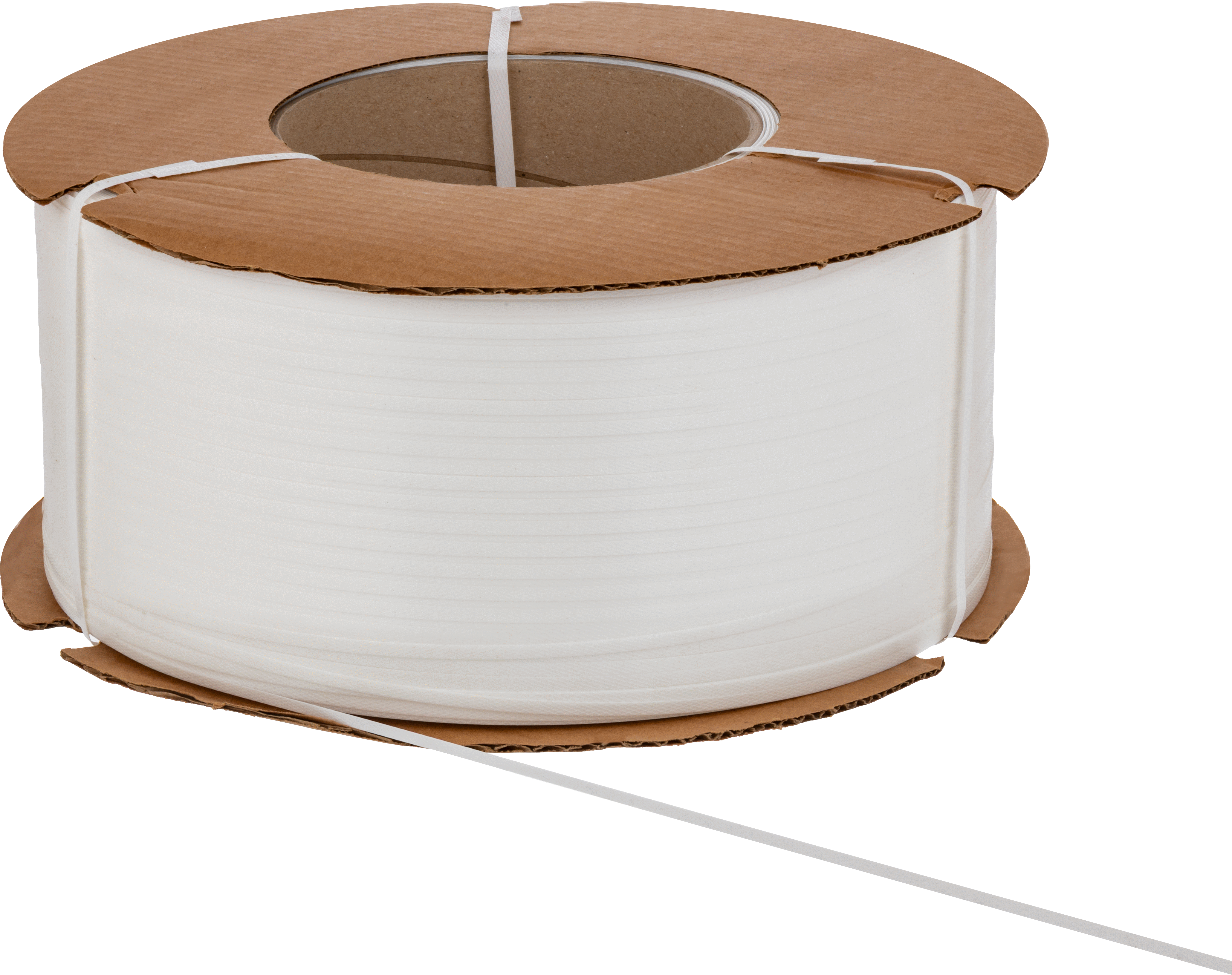 Çemberleme Makinesi için Plastik Çember, 1/4" Genişlik x 0.024" Kalınlık, 18000 Fit Uzunluk, 8" Bobin İç Çapı