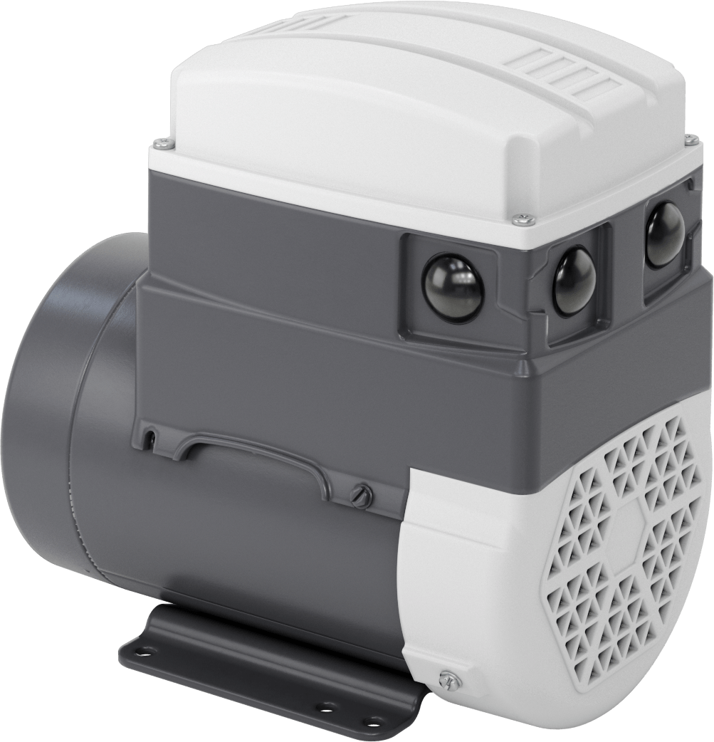 Programlanabilir Taban/Yüzeye Monte Hız Kontrol Motoru, 120V AC, Tek Faz, NEMA 143TC, 1 hp