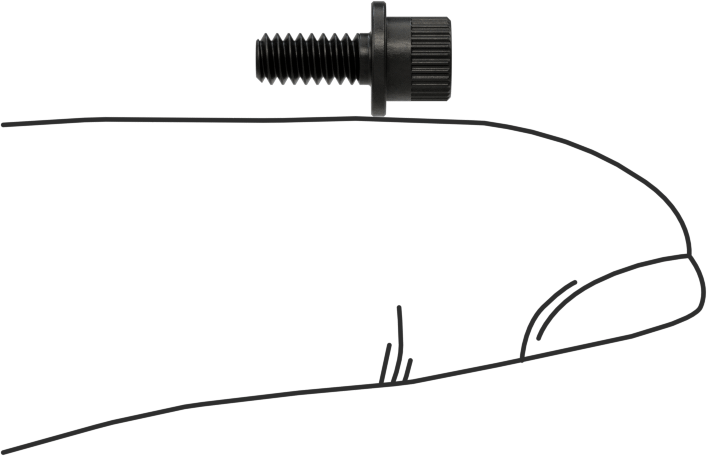 Flanşlı Alyan Başlı Vida, 4-40 Diş Boyutu, 1/4" Uzunluk
