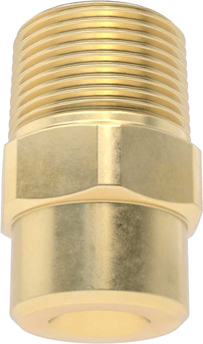 Tam Konili Püskürtme Nozulu, Pirinç, 1 NPT Erkek, 20 PSI'da 10.8 gpm, 60 Derece Açı