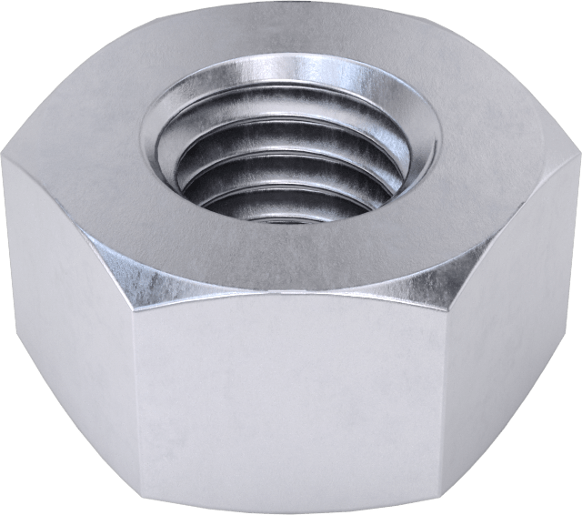 Paslanma ve Aşınmaya Dayanıklı 400 Nikel Altıköşe Somun, Ağır Profil, 1/2"-13 Diş Boyutu