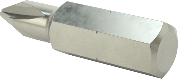Kurcalamaya Dayanıklı Phillips Uçları, 1/4" Altıgen Şaft