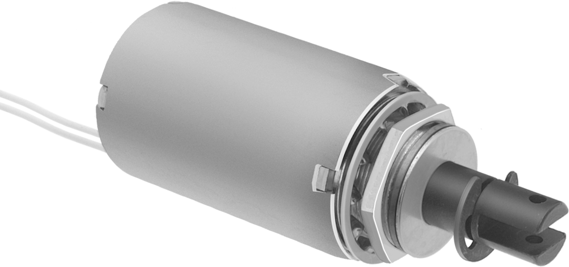 Uzun Ömürlü Sızdırmaz Lineer Solenoid, Aralıklı Kullanım, Çekme, 0.25" Strok, 2 oz. Kuvvet