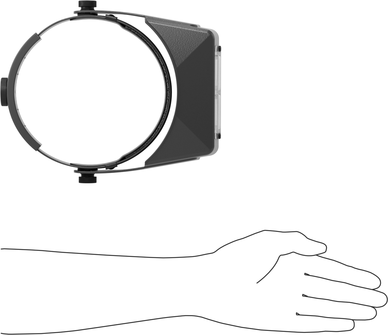 Kafa Bandı Açılır Büyüteci, Cam Lens, 1.5x Büyütme
