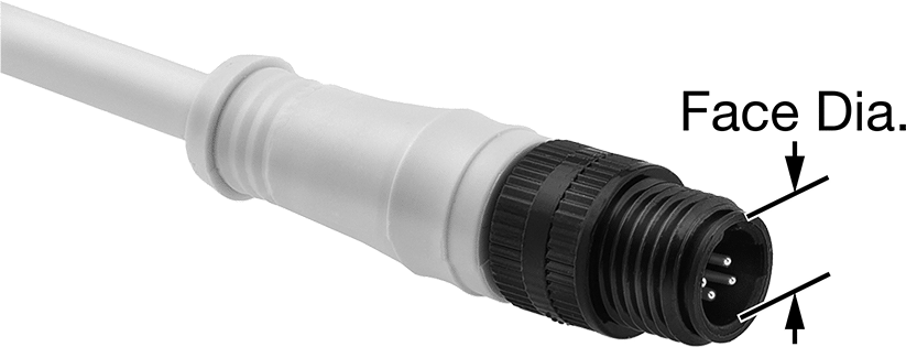 Vidalı Mikro M12 Konektör, Fiş