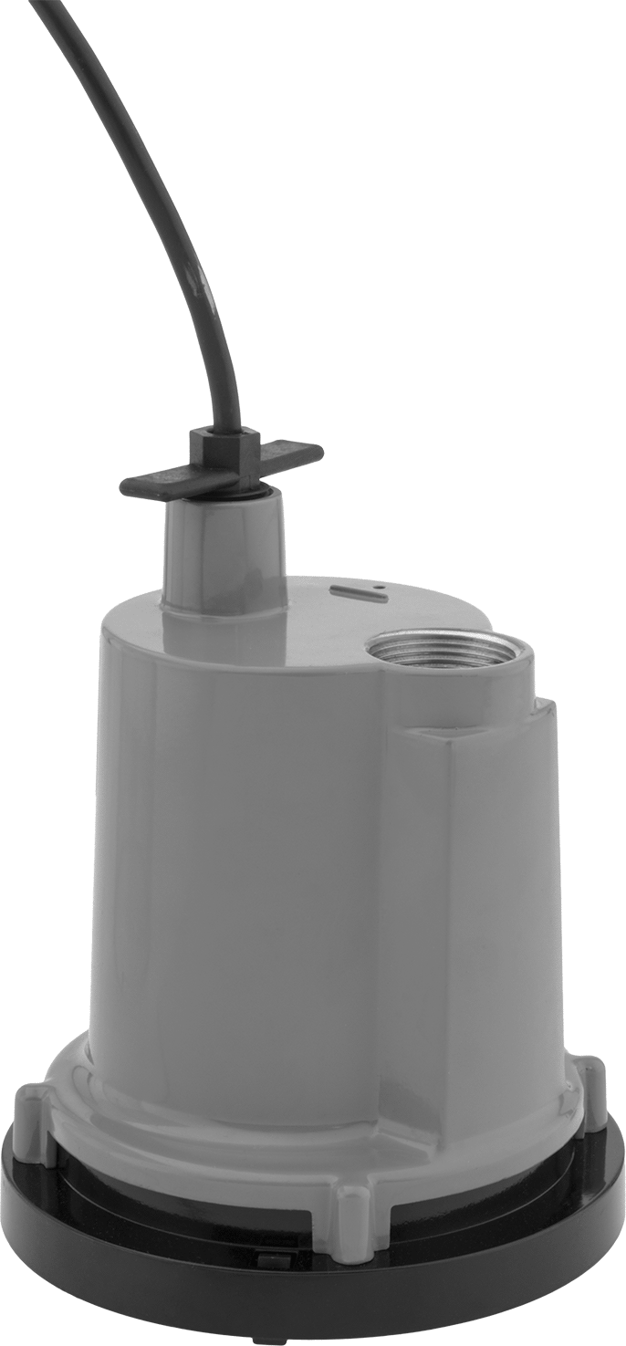 Darbeye Dayanıklı Metal Su Tahliye Pompası, 1/4 hp, 8 Fit Kablo ile Fiş