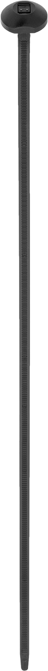 Monte Edilebilir Naylon Kablo Bağları, Delik, 15" Uzunluk, Standart, Siyah — Delik, 15", Standart