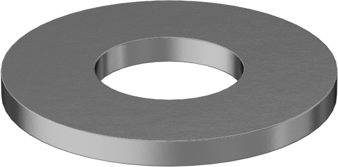 Pirinç Pul, 7/16" Vida Boyutu için, Genel Amaçlı, 0.500" İç Çap