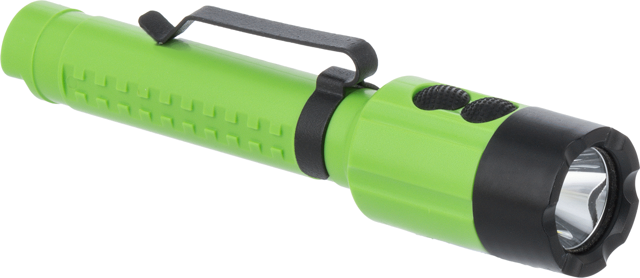 Su Geçirmez LED El Feneri, Sabit odak, Yeşil Nokta Lazer, 140 lümen — AA, Green, Green/Black, White, Hayır