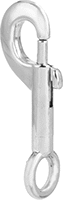 Gözlü Kayar Cıvata Mandalı Karabina, Nikel Kaplı Çelik