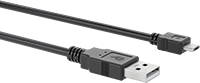 USB Kablosu, USB Standart 2.0, A Fiş x Mikro-B Fiş