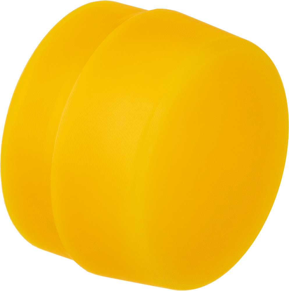 Plastik Kelepçe Başlığı Yüzü, Ekstra Sert, 2-3/4" Çap — Kelepçeleme Kafası, 2 3⁄4", Plastic, Polyethylene