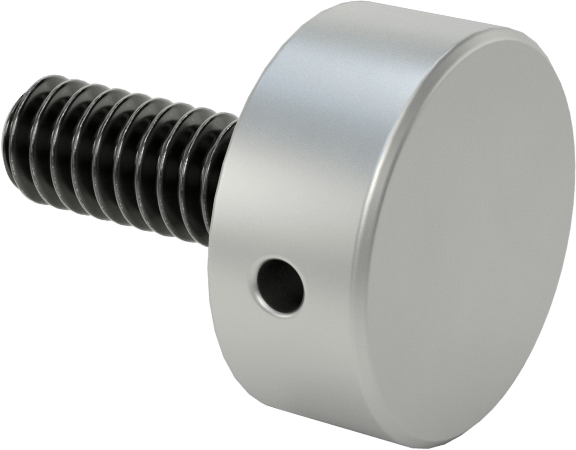 Kurcalamaya Dayanıklı Tam Dişli Ayırıcı Kapak, 1/4"-20 Diş x 7/8" Uzunlukta Setskur, 3/4" Dış Çaplı Ayırıcı