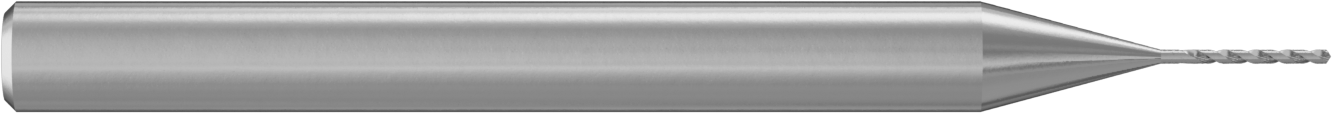 Genişletilmiş Şaftlı Karbür Matkap Ucu, TiN Kaplamalı, 0.4 mm Boyut