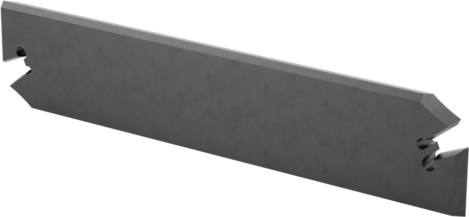 Kesme ve Yiv Açma Karbür Uçları için Tutucu, Bıçak Stili, 5.5" Maksimum Kesme Derinliği, 5-7/8" Uzunluk x 0.268" Genişlik