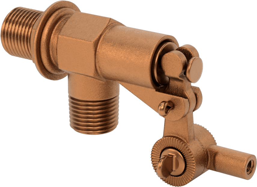 Su için Şamandıralı Vana Gövdesi, Viton® Floroelastomer Conta, 1/2 NPT Erkek