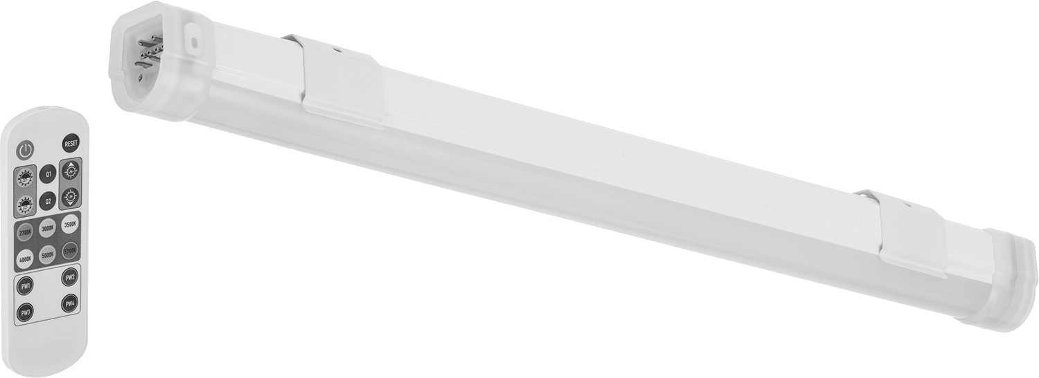 Yıkanabilir Tavan ve Duvar Şerit Işığı, Dahili LEDli, 19" Toplam Uzunluk