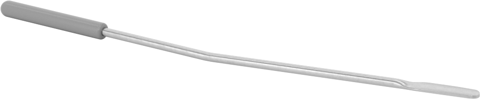 Paslanmaz Çelik Laboratuvar Spatulası, U Şeklinde, 6-1/2" Uzunluk — -, Sert, 1⁄4"