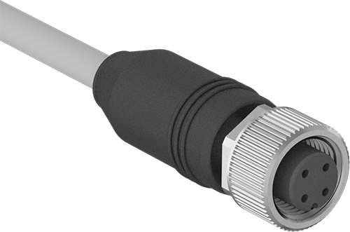 Koruyuculu Mikro M12 Vidalı Konektör, Soket