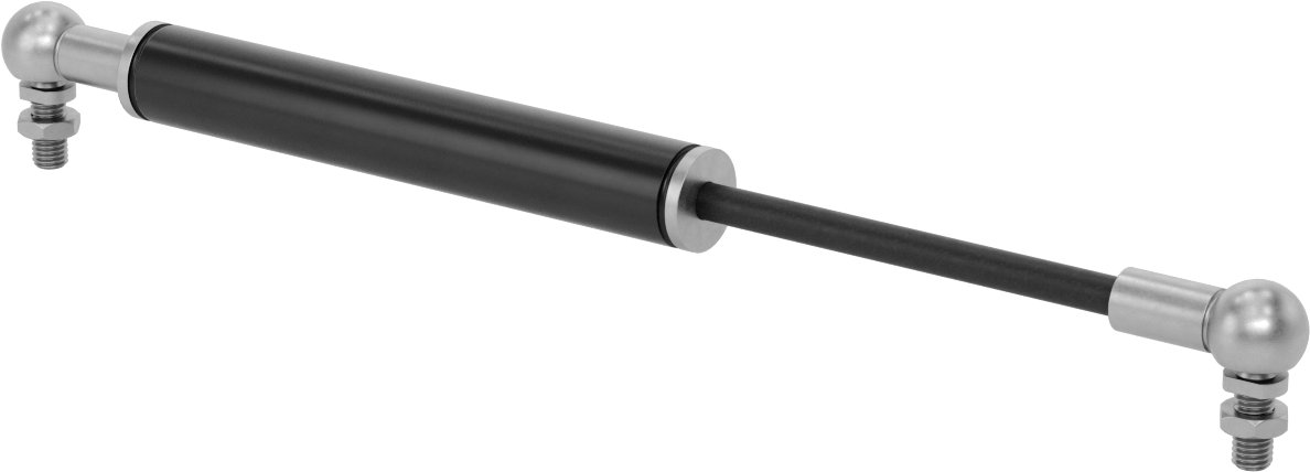 Değişken Ayarlı Doğrusal Hız Sınırlayıcı, Sıkıştırma, 3.9 inç strok uzunluğu, 12.2" Uzatılmış Uzunluk