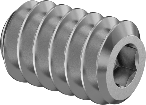 316 Paslanmaz Çelik Oval Uçlu Setskur, Yüksek Korozyon Dirençli, 4-40 Diş, 3/16" Uzunluk