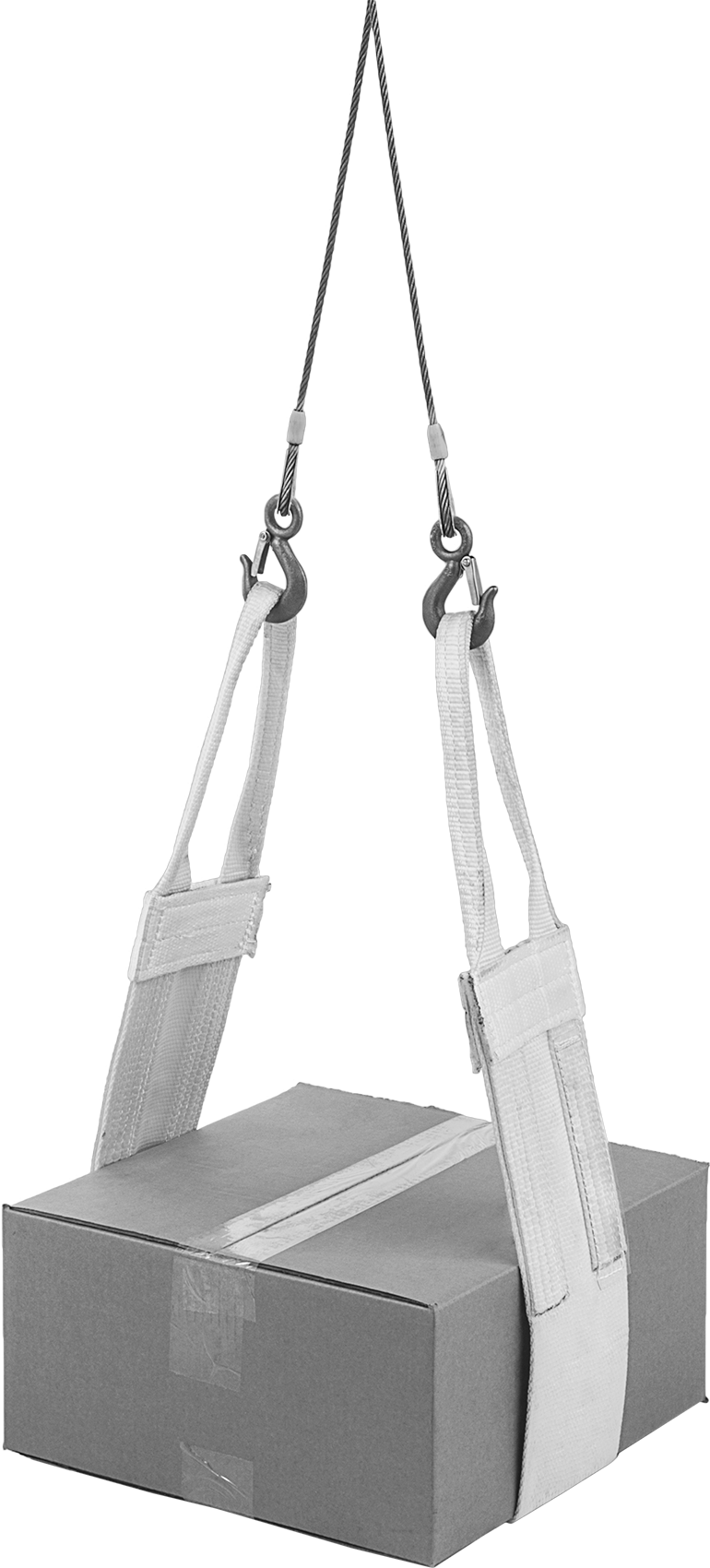 Ekstra Geniş Sepet Askısı, 16" Genişlik, 10000 lbs. Sepet Kapasitesi, Naylon, 18 Fit Uzunluk