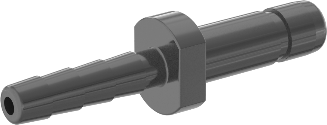 Bas-Bağlantı Elemanı, Adaptör, 6 mm Mil Dış Çapı, 4 mm Boru İç Çapı için Tırnaklı Uç