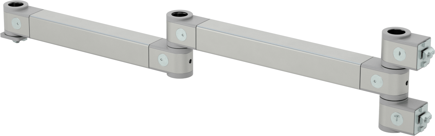 T-Yivli Çerçeveleme Konumlandırma Kolu, Uzatılmış, 1.5" ve 40 mm Yüksekliğinde Ray için, 5-3/4" Toplam Yükseklik