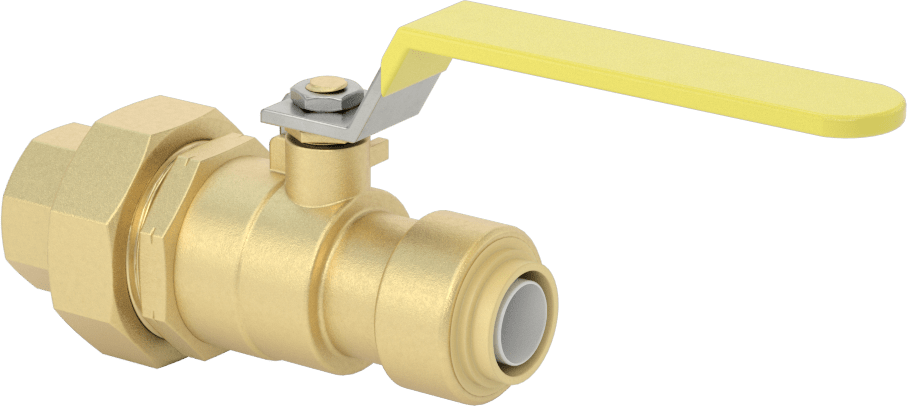 İçme Suyu için Açma/Kapama Vanası, 1/2" Boru İç Çapı Bas-Bağlan için, 1/2 NPT Dişi Rakor