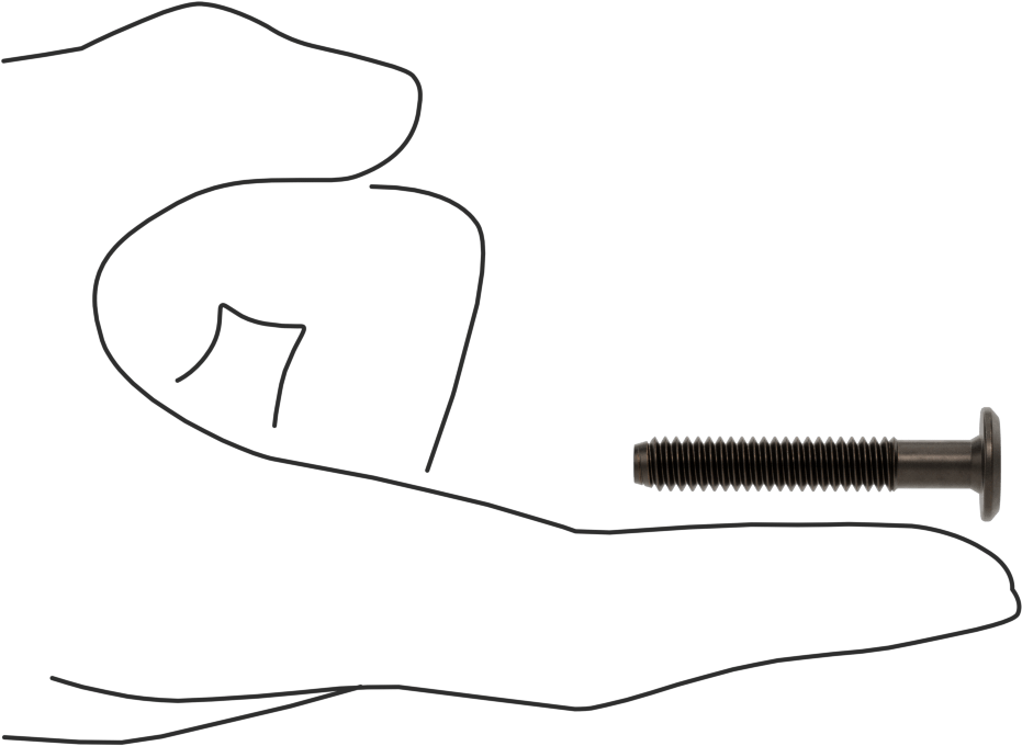 Ahşap için Bağlama Vidaları, Bronz, 1/4"-20, 1.181" Diş Uzunluğu, 1.578 inç Uzunluk, 0.519 inç Başlık