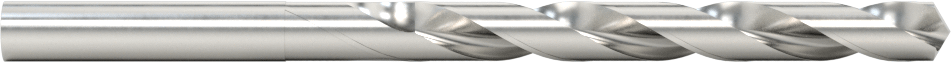 Kaplamasız Yüksek Hız Çeliği Matkap Ucu, Jobber, H Uç Ölçüsü, 4-1/8" Toplam Uzunluk — H, Jobbers, Alüminyum, Pirinç, Bronz, Demir, Plasti…
