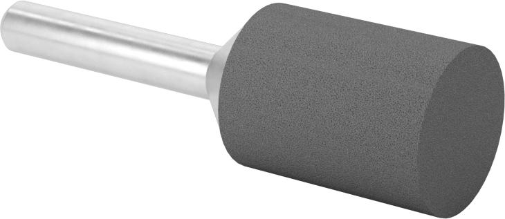 Metaller için Kauçuk Yastıklı Aşındırıcı Taşlama Ucu, Alüminyum için, Pirinç ve Bronz 1/4" Şaft Çapı, Şekil No. W205 — Silindir, 1⁄4", Al…