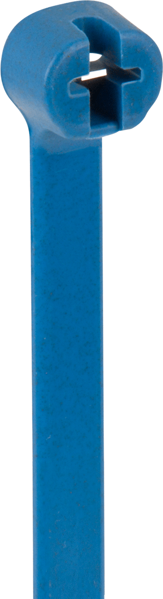 Metal Dedektörü ile Tespit Edilebilir Kablo Bağı, Naylon, Genişlik, 13-1/2" Uzunluk, 3-1/2" Maksimum Demet Çapı için, Mavi — Mavi, Geniş,…