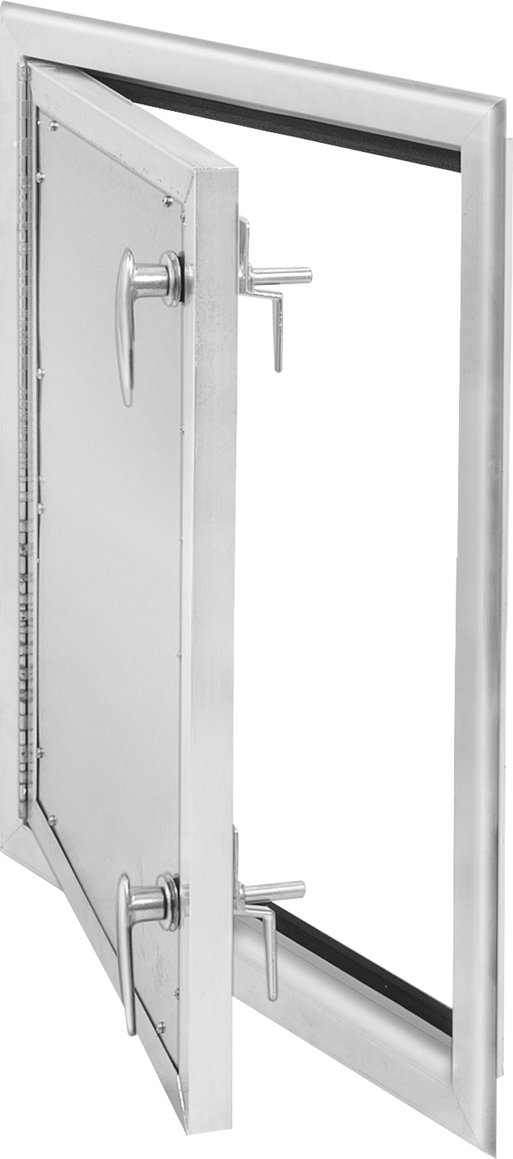 Alüminyum Çerçeveli Galvanizli Çelik Yalıtımlı Erişim Paneli, 48-1/4" Yükseklik x 18-1/4" Genişlik x 1-1/2" Derinlik Açıklığı için