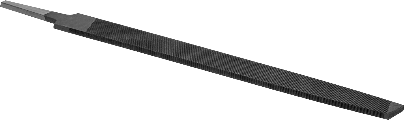 Siyah Oksit Kaplamalı Törpü, 12" Uzunluk x 1-1/8" Genişlik, İnce Yüzey için — 12", Koniklik, Dikdörtgen