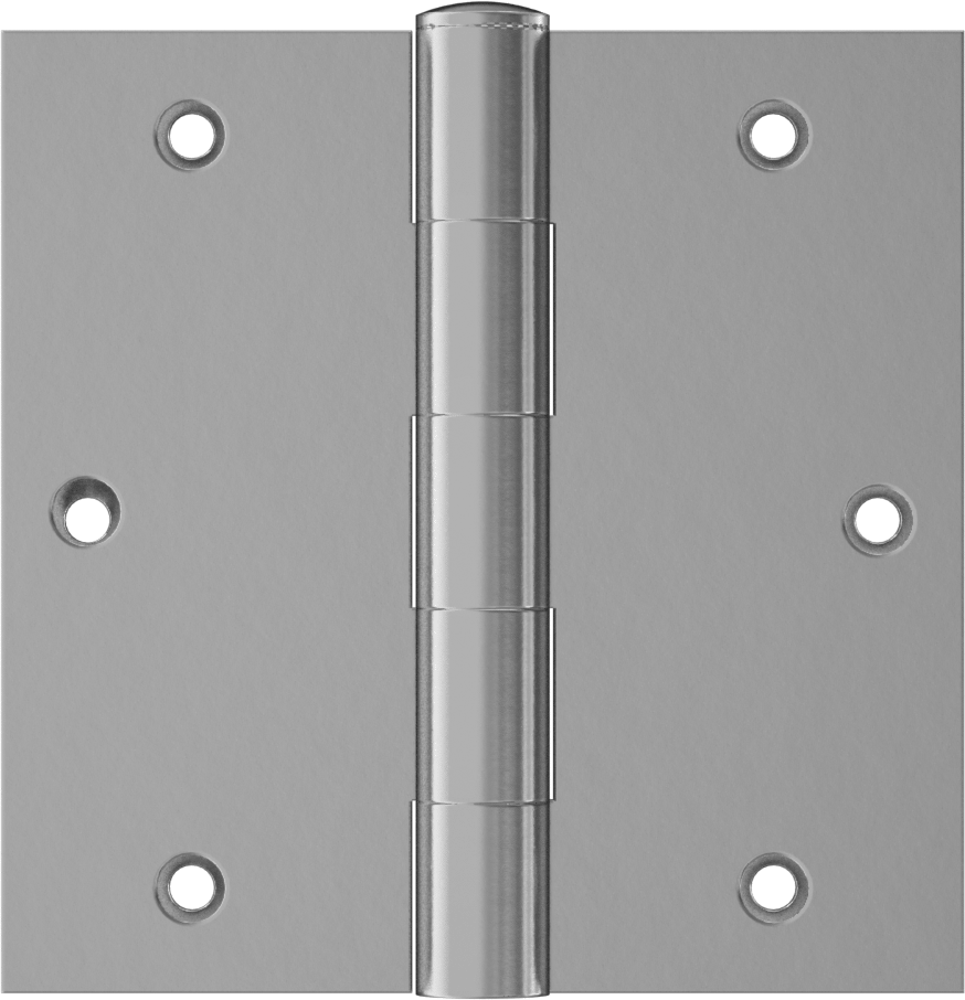 Delikli Gömme Montaj Menteşesi, Çıkarılabilir Pim, Kare Köşe, Çelik, 3.5" x 1.75" Kapı Kanadı