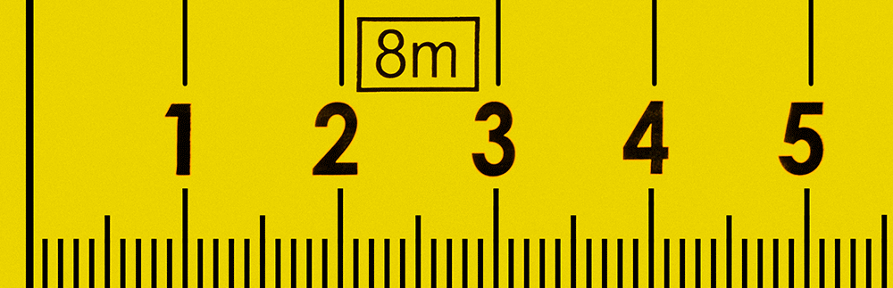 Yapışkan Arka Yüz Cetvel, Sarı Çelik, Soldan Sağa Okunur, cm ve mm Ölçekleri, 8 M Uzunluk — 8 m, Soldan Sağa, 3⁄4"