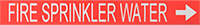 Yansıtıcı Boru İşaretleyicileri, Beyaz Yangın Sprinkler Suyu Mesajlı Kırmızı