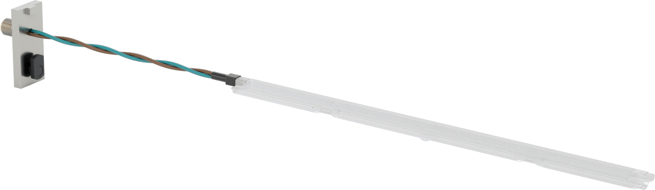 T-Yivli Çerçeve, Gömme Montajlı Işık, İçine Kaydırmalı, 12" Uzunluk, 24 V DC