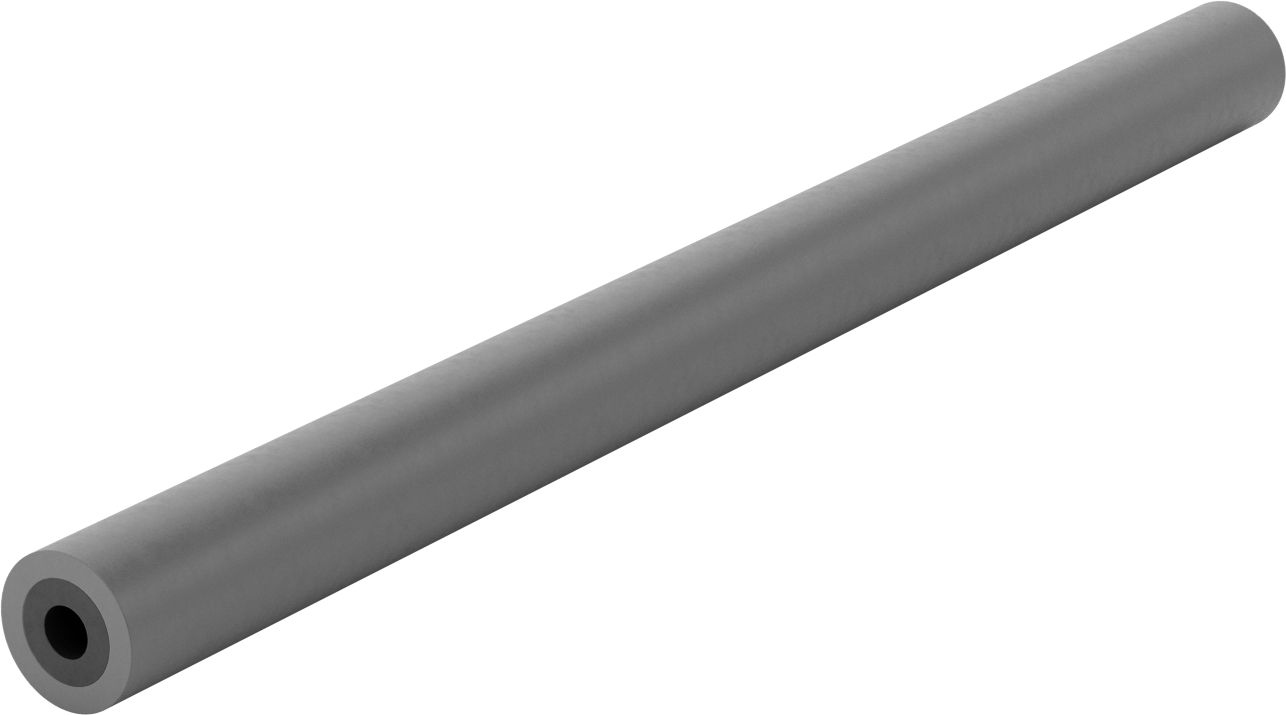 İstenilen Genişlikte Kesilebilir Avara Silindiri, 1/2" Mil — 20", Rubber, Urethane Rubber, Düz