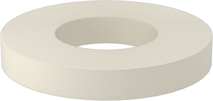 Naylon Plastik Pullar, M1.6 Vida Boyutu için, 1.7 mm İç Çap, 3.5 mm Dış Çap, Krem