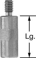 4-48 Erkek x Dişi, Piston Komparatör için 1/2" Uzunlukta Paslanmaz Çelik Uzatma Çubuğu