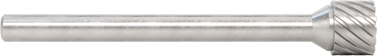 1/8" Çaplı Şaftlı Karbür Freze Ucu, Düz Kesici Silindir, Ticaret No. Sb-51, Tek Kesim
