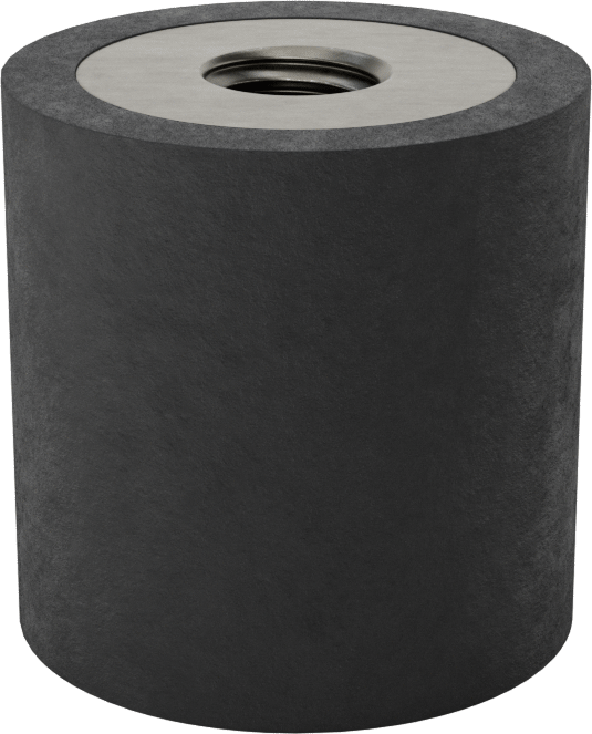 Neopren Titreşim Sönümleyici Sandviç Montaj, M8 x 1.25 mm Dişli Çelik Ek Parça ile, 55 lbs. Kapasite