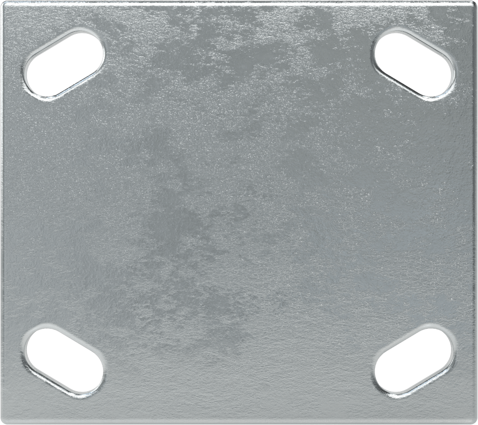 4-1/2" x 4" Montaj Plakalı Samson Tekerlek, 5" Çapında Fenolik Tekerlekli Sert