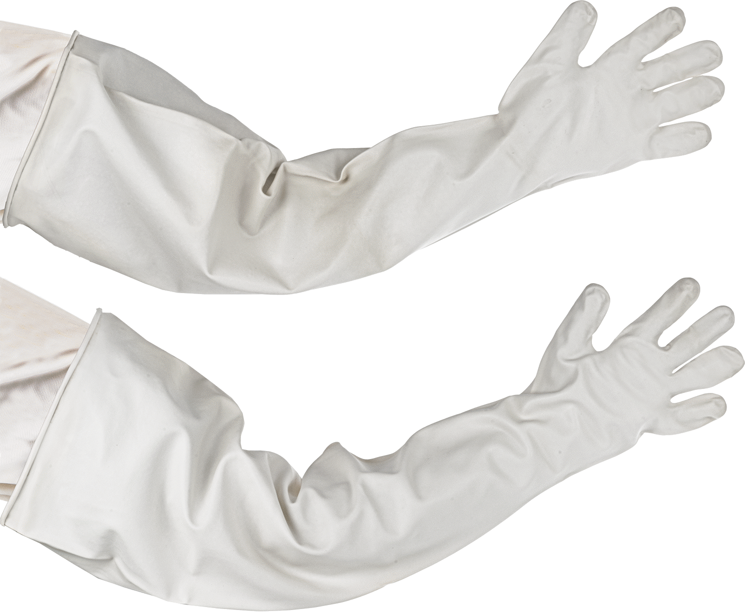 Tek parça kuru kutu eldivenleri, Nitril Kauçuk, 15 Mil Kalınlık, Boyut L — Arm, Full Hand, 8", Buna-N, Rubber
