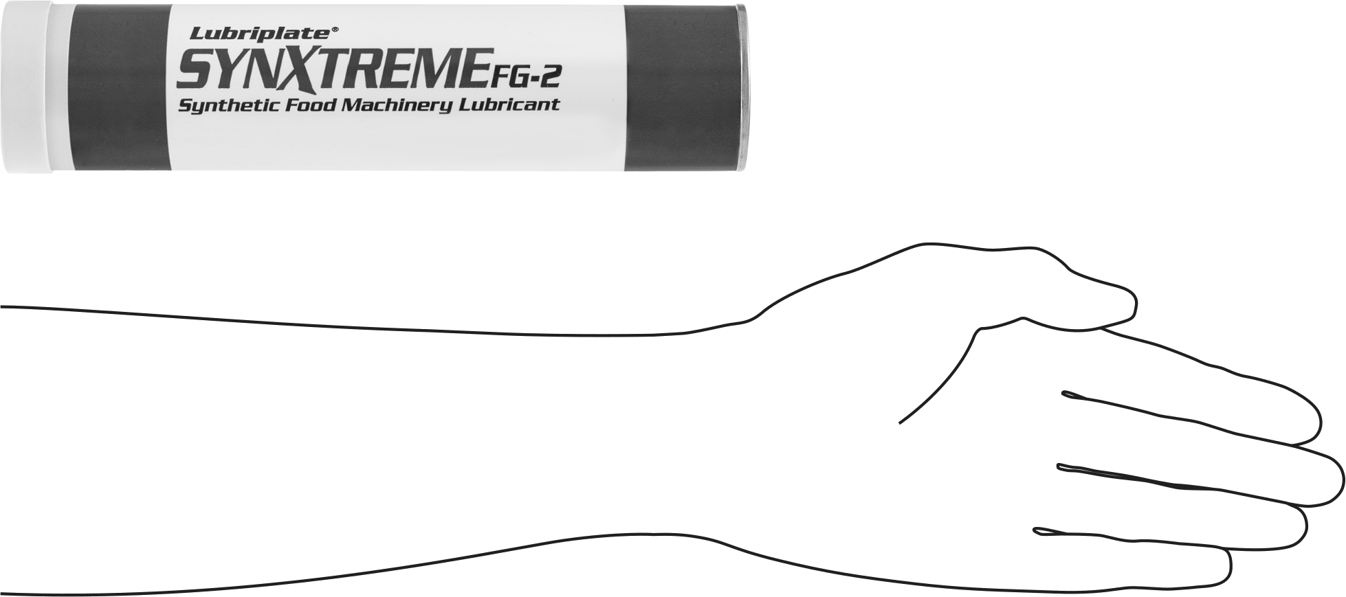 Neme Dayanıklı Gıda Sınıfı Gres, Lubriplate Synxtreme FG-2, 16 FL. oz. Kartuş