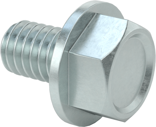 Metal için Altıköşe Başlı Diş Açıcı Vidalar, Harici Altıgen Tahrik, 5/16"-18 Diş, 1/2" Uzunluk