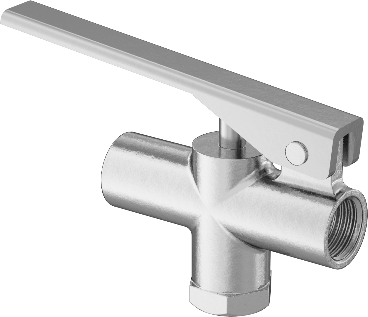 Pirinç Gövde Çıtçıtlı Dişli Açma/Kapama Vanası, İtmeyle Çalışan Kol, 1/4 NPT Dişi, Düz — 1⁄4, Air, Argon, Helium, Inert Gas, Krypton, Neo…